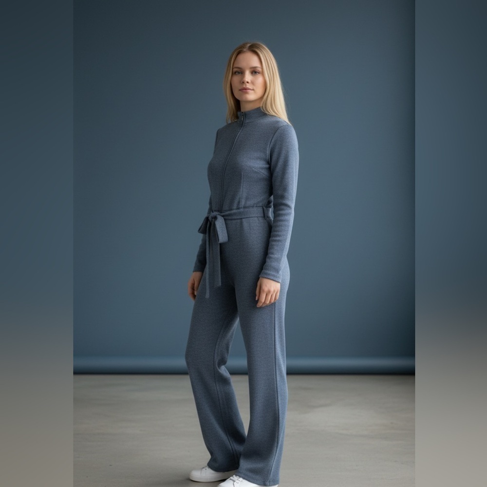 Kay Unger wool blend Gray Jumpsuit